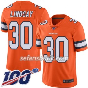 Denver Broncos Tröjor Phillip Lindsay 30 Nike Apelsin 100th - Herr
